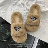 Fall/winter Letter Trend Fashion Wool Drag Casual Home Open Slippers