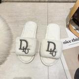 Fall/winter Letter Trend Fashion Wool Drag Casual Home Open Slippers