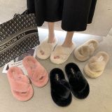 Fall/winter Letter Trend Fashion Wool Drag Casual Home Open Slippers
