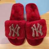 Fall/winter Letter Trend Fashion Wool Drag Casual Home Open Slippers