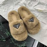 Fall/winter Letter Trend Fashion Wool Drag Casual Home Open Slippers