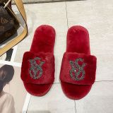 Fall/winter Letter Trend Fashion Wool Drag Casual Home Open Slippers