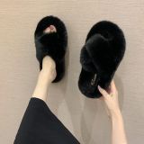 Fall/winter Letter Trend Fashion Wool Drag Casual Home Open Slippers