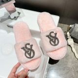 Fall/winter Letter Trend Fashion Wool Drag Casual Home Open Slippers