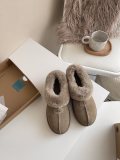 Winter new retro style thick soled fashion simple warm snow boots  kids women's shoes(no box)