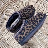 Winter new retro style thick soled fashion simple warm snow boots  kids women's shoes(no box)