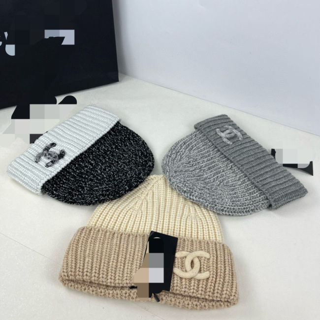 Street Fashion labeling woolen hat autumn and winter wild knitted cold hat men and women