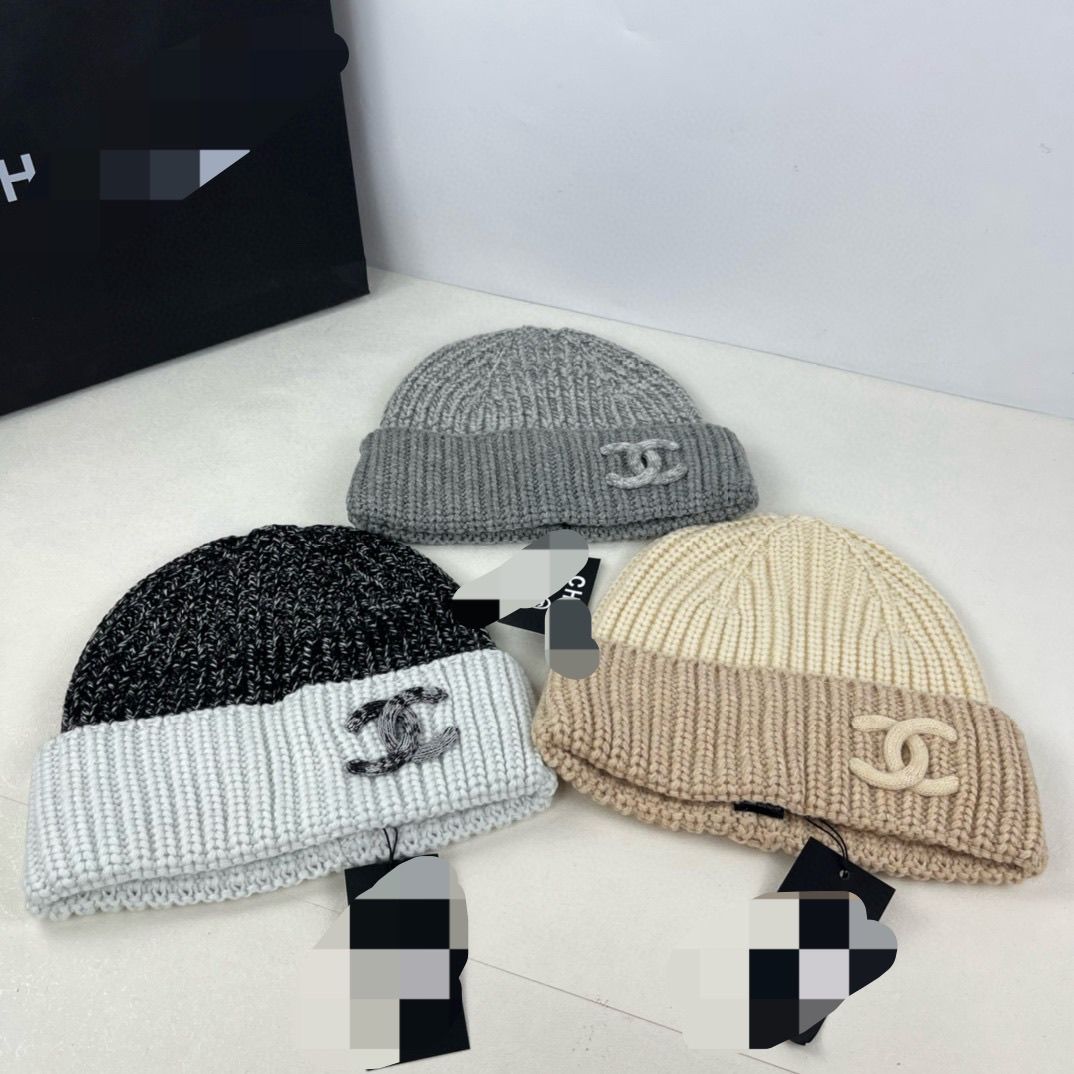 Street Fashion labeling woolen hat autumn and winter wild knitted cold hat men and women