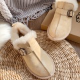 Winter new retro style thick soled fashion simple warm snow boots women's shoes