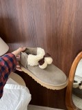Winter new retro style fashionable simple warm snow boots women's shoes slippers
