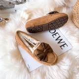 Winter new retro style fashionable simple warm snow boots women's shoes Le Fu shoes