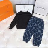 Children's autumn and winter velvet long sleeved suit