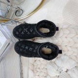 Winter new retro style thick soled fashion simple warm snow boots women's shoes