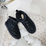 Winter new retro style thick soled fashion simple warm snow boots women's shoes