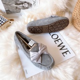 Winter new retro style fashionable simple warm snow boots women's shoes Le Fu shoes