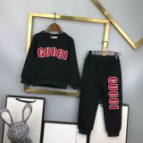 Children's autumn and winter velvet long sleeved suit