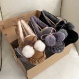 Winter new retro style fashionable simple warm snow boots women's shoes Le Fu shoes