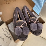 Winter new retro style fashionable simple warm snow boots women's shoes Le Fu shoes