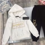 Children's autumn and winter velvet long sleeved suit