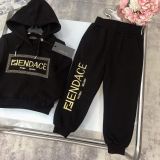 Children's autumn and winter velvet long sleeved suit