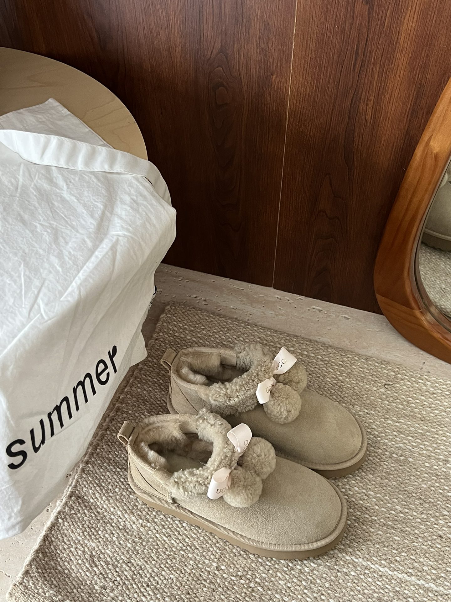 Winter new retro style fashionable simple warm snow boots women's shoes slippers