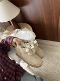 Winter new retro style fashionable simple warm snow boots women's shoes slippers