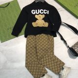 Children's autumn and winter velvet long sleeved suit