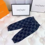 Children's autumn and winter velvet long sleeved suit