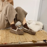 Winter new retro style fashionable simple warm snow boots women's shoes Le Fu shoes