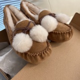 Winter new retro style fashionable simple warm snow boots women's shoes Le Fu shoes