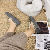 Winter new retro style fashionable simple warm snow boots women's shoes Le Fu shoes