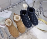 Winter new retro style thick soled fashion simple warm snow boots women's shoes