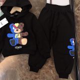 Children's autumn and winter velvet long sleeved suit