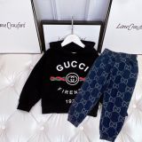 Children's autumn and winter velvet long sleeved suit