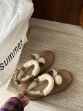 Winter new retro style fashionable simple warm snow boots women's shoes slippers