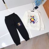 Children's autumn and winter velvet long sleeved suit