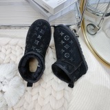 Winter new retro style thick soled fashion simple warm snow boots women's shoes