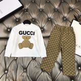 Children's autumn and winter velvet long sleeved suit