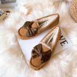 Winter new retro style fashionable simple warm snow boots women's shoes Le Fu shoes