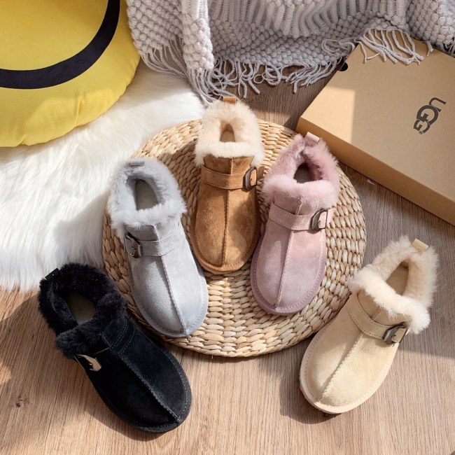 Winter new retro style thick soled fashion simple warm snow boots women's shoes