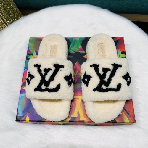 Fall/winter Letter Trend Fashion Wool Drag Casual Home Open Slippers