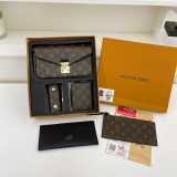 Latest gift box set, fashionable shoulder bag card bag combination, full set of plastic packaging (with box)