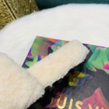 Fall/winter Letter Trend Fashion Wool Drag Casual Home Open Slippers