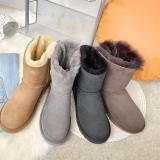 Winter new retro style thick soled fashion simple warm snow boots women's shoes