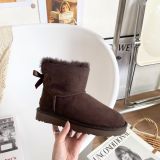 Winter new retro style thick soled fashion simple warm snow boots women's shoes