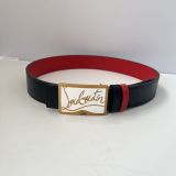 (3.8cm）men's Belt Button Belt Fashion Decoration