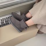 Winter new retro style thick soled fashion simple warm snow boots women's shoes