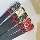 (3.8cm）men's Belt Button Belt Fashion Decoration