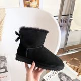 Winter new retro style thick soled fashion simple warm snow boots women's shoes