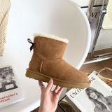 Winter new retro style thick soled fashion simple warm snow boots women's shoes